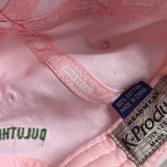 Woman’s Pink John Deere Snap Back Baseball Hat - Picture 5 of 11